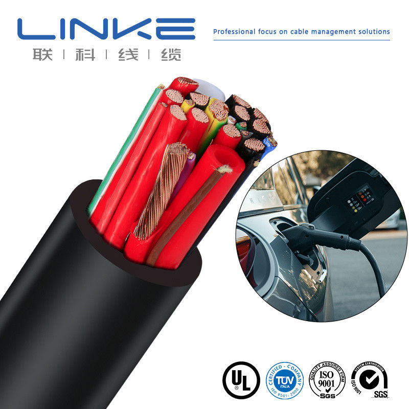 Сертификат TUV H07bz5-F 3G1.5mm sup2 2X0.5mm sup2 AC EV зарядное кабель с медным ядром
