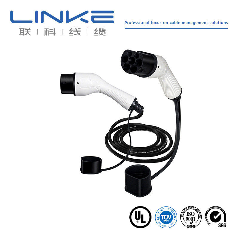 Черный UL 62 32A 5p 2c*10AWG 1c*10AWG 3c*18AWG EV кабель для зарядки с медными проводами