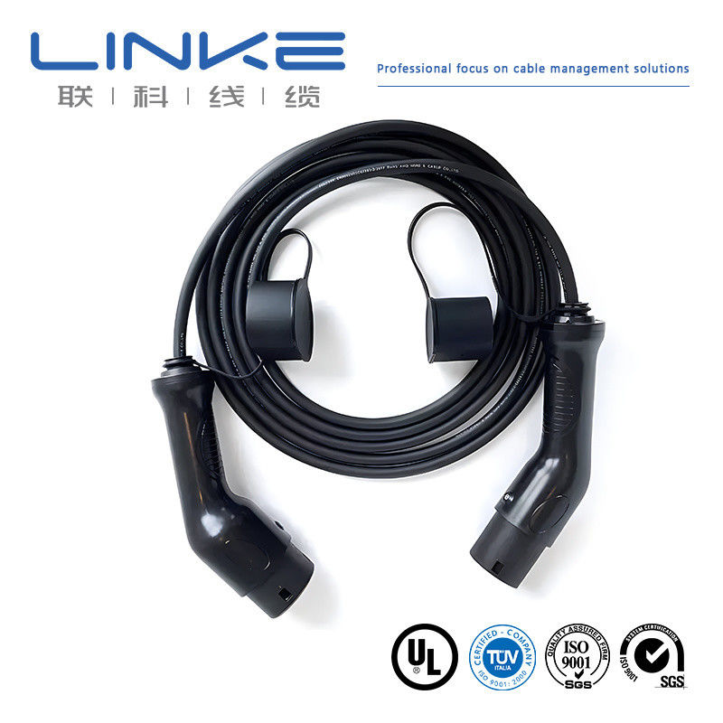 Черный UL 62 32A 5p 2c*10AWG 1c*10AWG 3c*18AWG EV кабель для зарядки с медными проводами