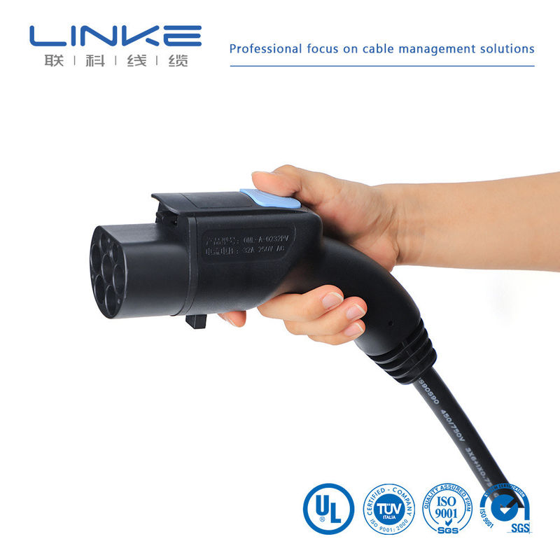 32A 7кВт 16A кабель для зарядки электромобилей с оболочкой из ТПЭ и настраиваемой длиной