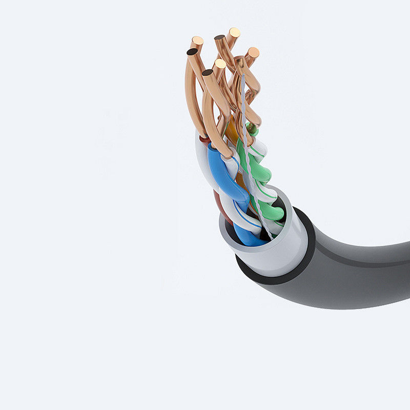 Кастомизированный экранированный кабель данных CAT6 FTP с огнестойкой оболочкой LSZH для высокоскоростной передачи данных