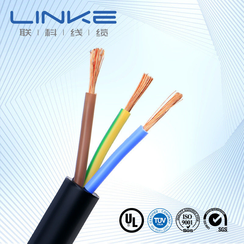 RS PRO 3 Core x 0.75sqmm ((Class 5 PCW), изолированный из ПВХ, обшитый из ПВХ, 300/300В, H03VV-F.