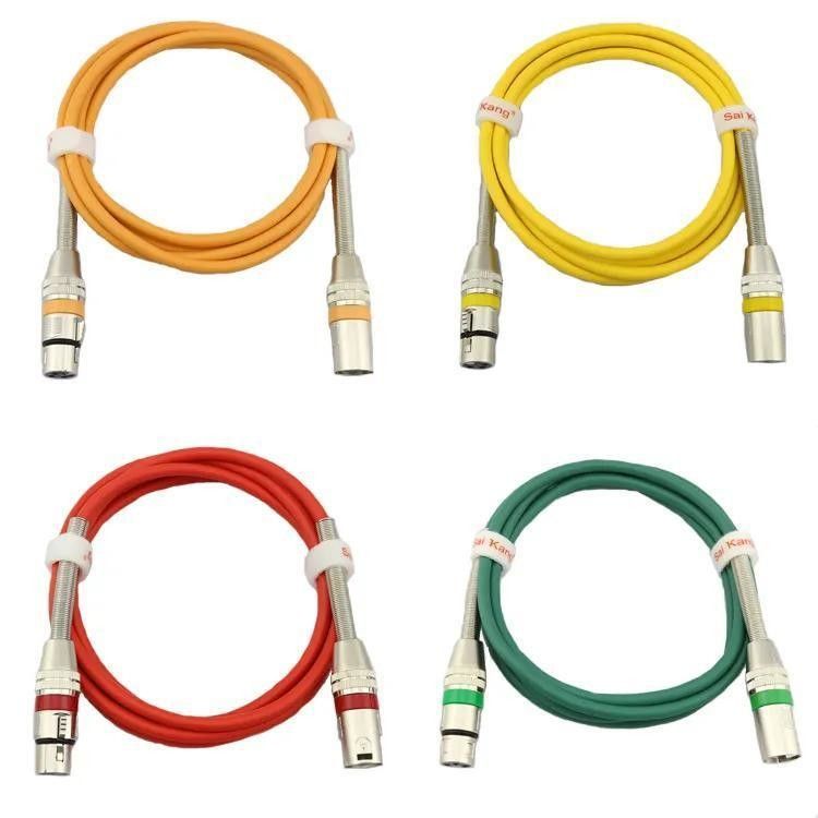 Настраиваемый по длине XLR кабель с высоким качеством звука и медной жилой для профессионального аудио