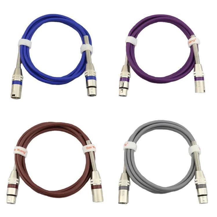 Настраиваемый по длине XLR кабель с высоким качеством звука и медной жилой для профессионального аудио