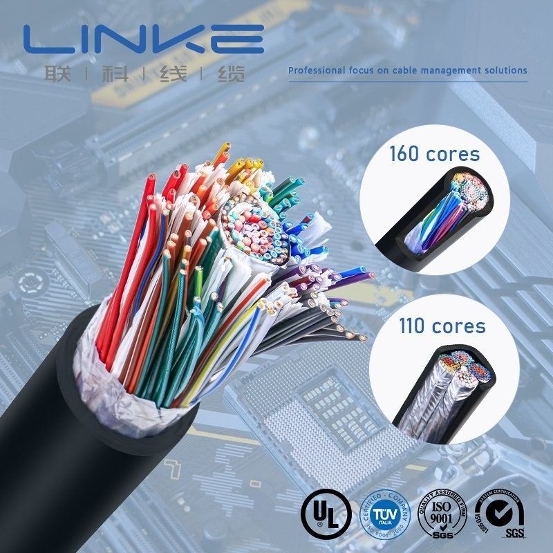 UL2464 22AWG *110c Многоядерный кабель для электронного оборудования из материала обшивки из ПВХ Гибкое оборудование для ПВХ куртки Внутренняя проводка