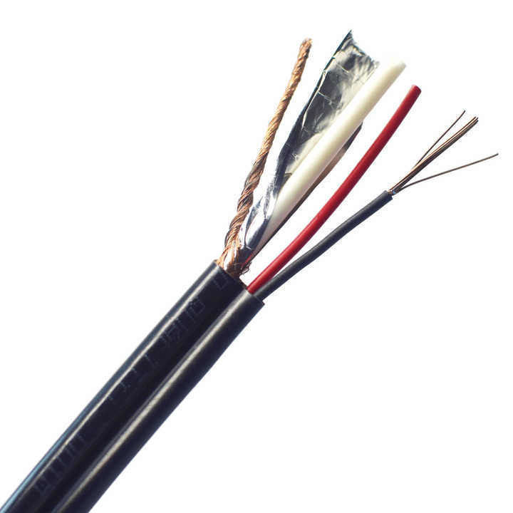 UL1007 30 AWG Black Power PVC Медный проводник Электрическая энергия Коаксиальный электрический кабель