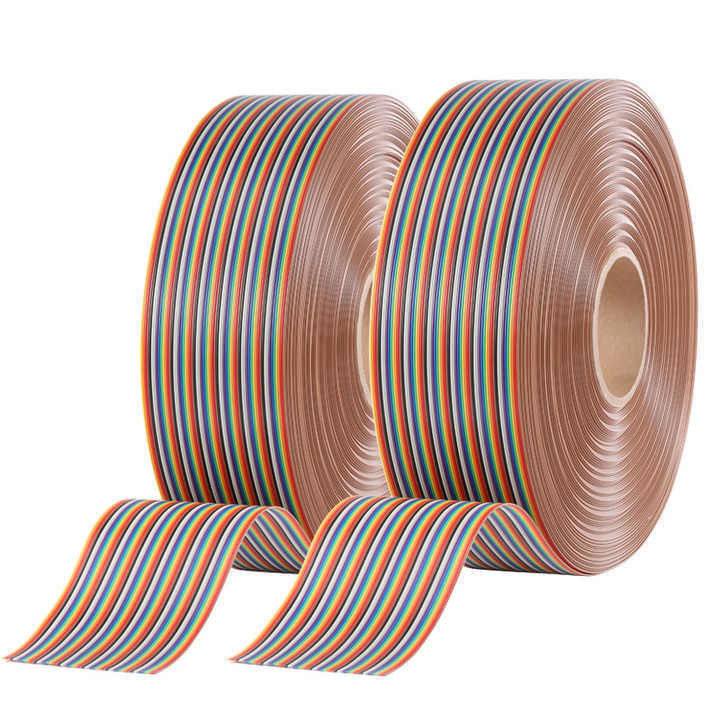 UL2651 28AWG 1.27mm Pitch 10pin 12pin Rainbow Ribbon Harness плоский кабель для промышленности