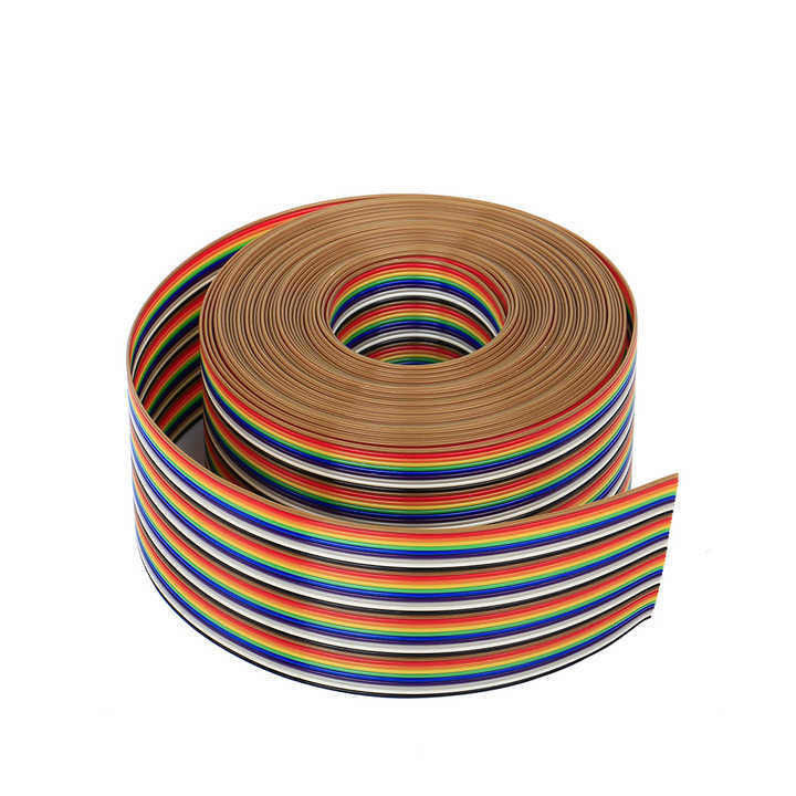 UL2651 28AWG 1.27mm Pitch 10pin 12pin Rainbow Ribbon Harness плоский кабель для промышленности