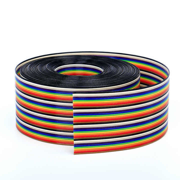 UL2651 28AWG 1.27mm Pitch 10pin 12pin Rainbow Ribbon Harness плоский кабель для промышленности