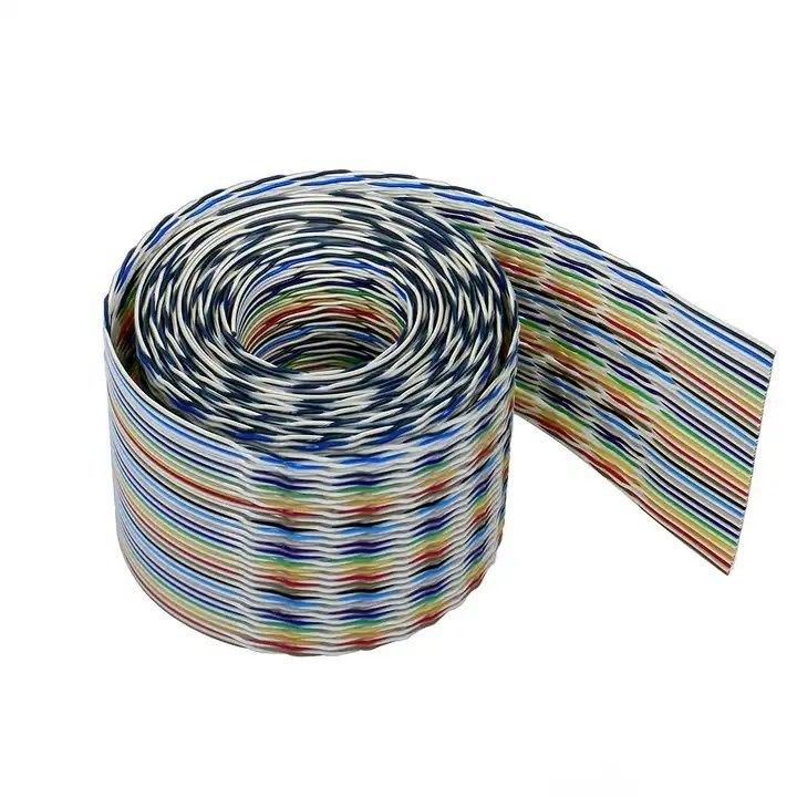 UL2651 28AWG 1.27mm Pitch 10pin 12pin Rainbow Ribbon Harness плоский кабель для промышленности