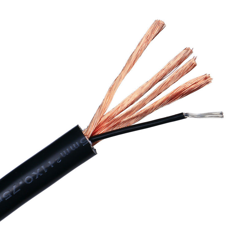 2468 VW-1 80°C 300V 22AWGx2C Плоская ленточная проволока UL2468 2-ядерный кабель для громкоговорителя из ПВХ