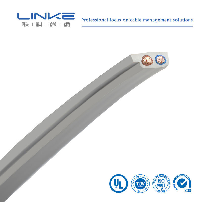 Гибкий резиновый плоский двухжильный силовой кабель с луженой медью и изоляцией из ПВХ для применений до 300 В