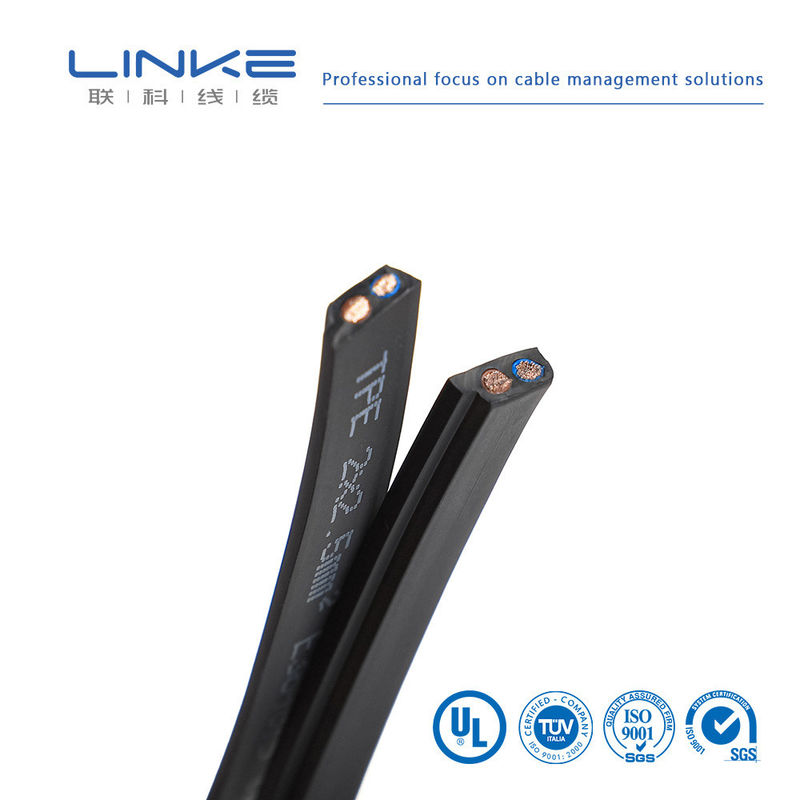 ПВХ оболочка, луженая медная жила, плоский кабель с номинальным напряжением 300 В для автомобильной и промышленной эксплуатации