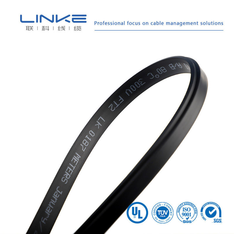 ПВХ оболочка, луженая медная жила, плоский кабель с номинальным напряжением 300 В для автомобильной и промышленной эксплуатации