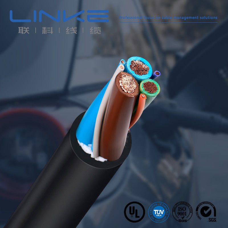 Кабель зарядки электромобиля из медного ядра 600В 16АМП