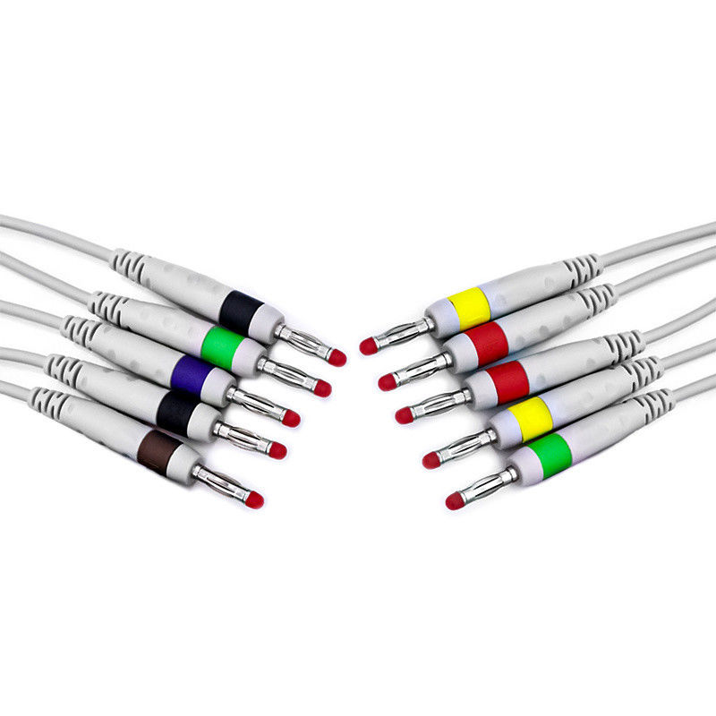 ISO 13485 Сертифицированный медицинский кабель ЭКГ с индивидуальным материалом оболочки и несколькими проводами