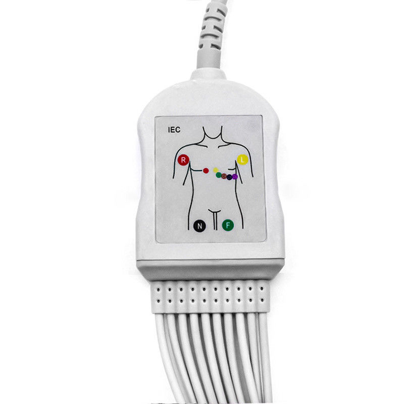 ISO 13485 Сертифицированный медицинский кабель ЭКГ с индивидуальным материалом оболочки и несколькими проводами