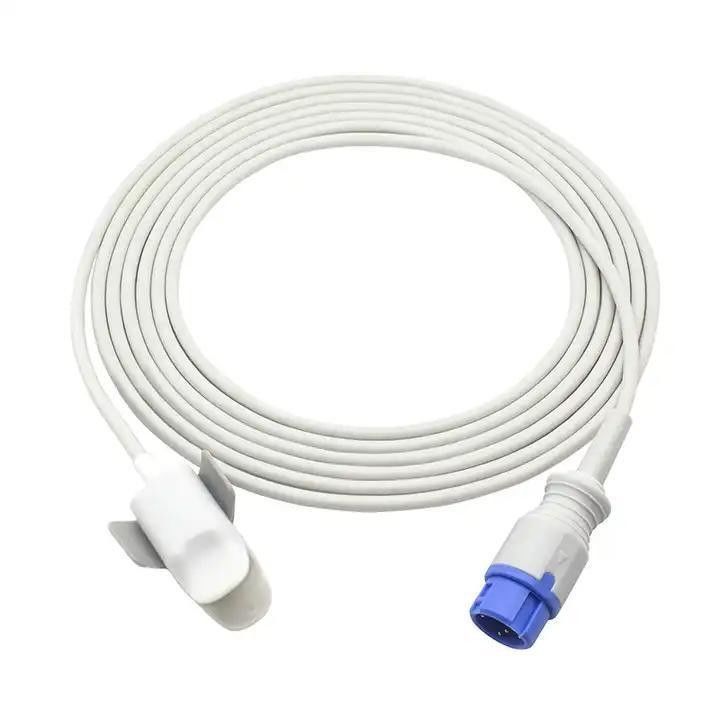 TPU Jacket Tined Copper Conductor and Shield SpO2 Raw Cable for Pulse Oximeter Medical Grade Silicone Insulation (ТПУ куртка с консервированным медным проводником и щитом SpO2 сырой кабель для пульсоксиметра медицинского класса силиконовая изоляция)