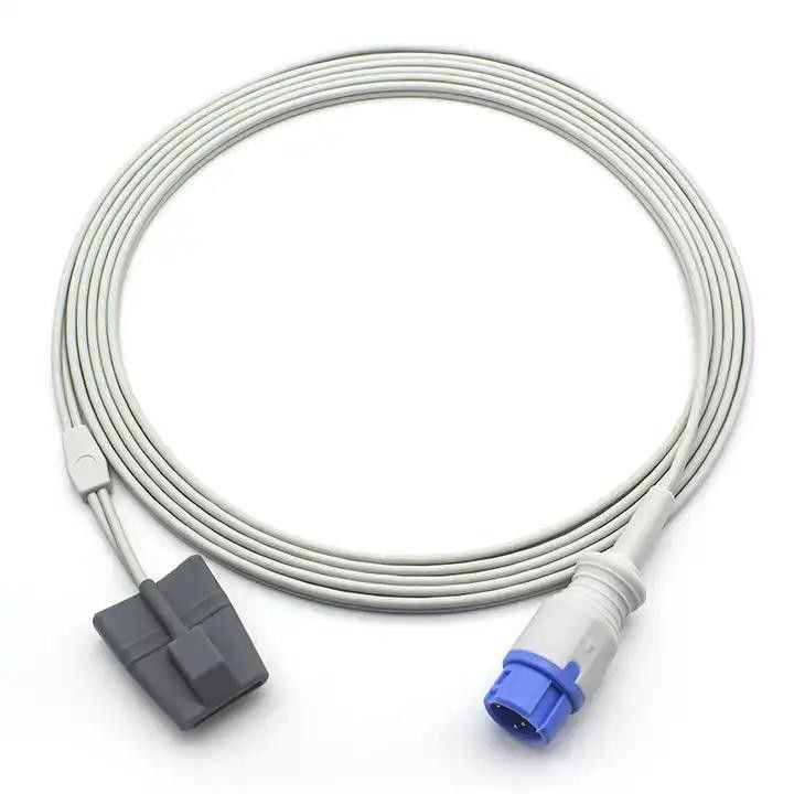 TPU Jacket Tined Copper Conductor and Shield SpO2 Raw Cable for Pulse Oximeter Medical Grade Silicone Insulation (ТПУ куртка с консервированным медным проводником и щитом SpO2 сырой кабель для пульсоксиметра медицинского класса силиконовая изоляция)