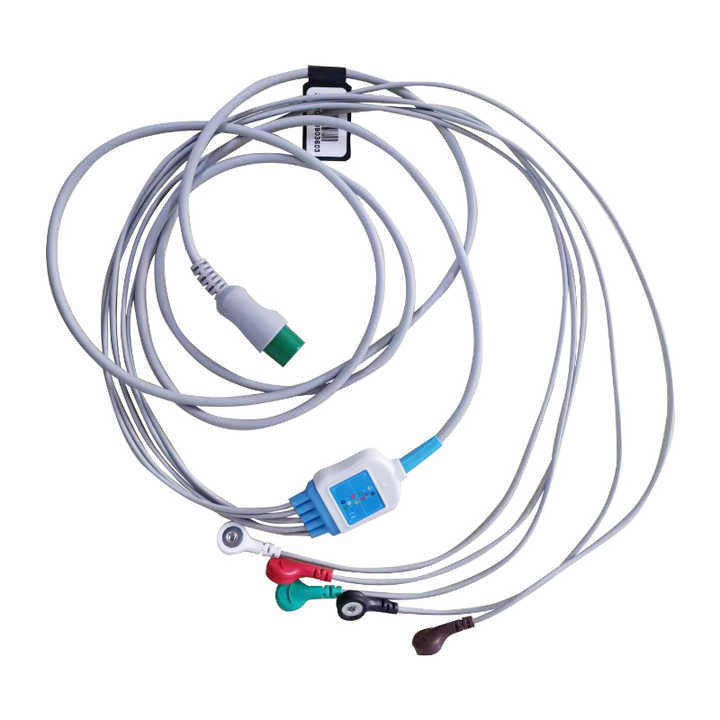 Настройка ЭКГ Свинцовый провод 6p 3 Свинцовые кабели Aha Trunk Cable Кабель подключения медицинского оборудования