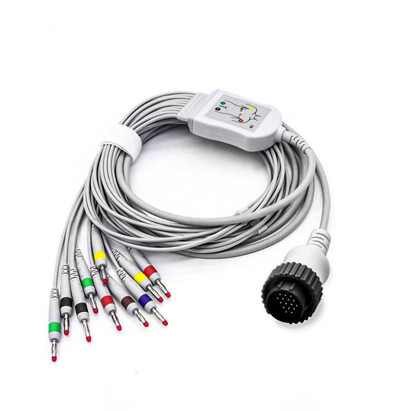 Настройка ЭКГ Свинцовый провод 6p 3 Свинцовые кабели Aha Trunk Cable Кабель подключения медицинского оборудования