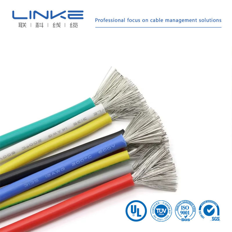 UL3135 Силиконовый резиновый провод 30 28 26 24 22 20 18 16 14 12 10 AWG Изолированный мягкий медный электронный светодиодный кабель освещения лампы