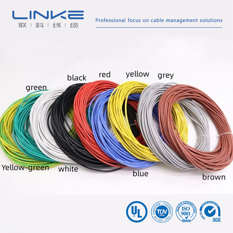 UL3135 Силиконовый резиновый провод 30 28 26 24 22 20 18 16 14 12 10 AWG Изолированный мягкий медный электронный светодиодный кабель освещения лампы