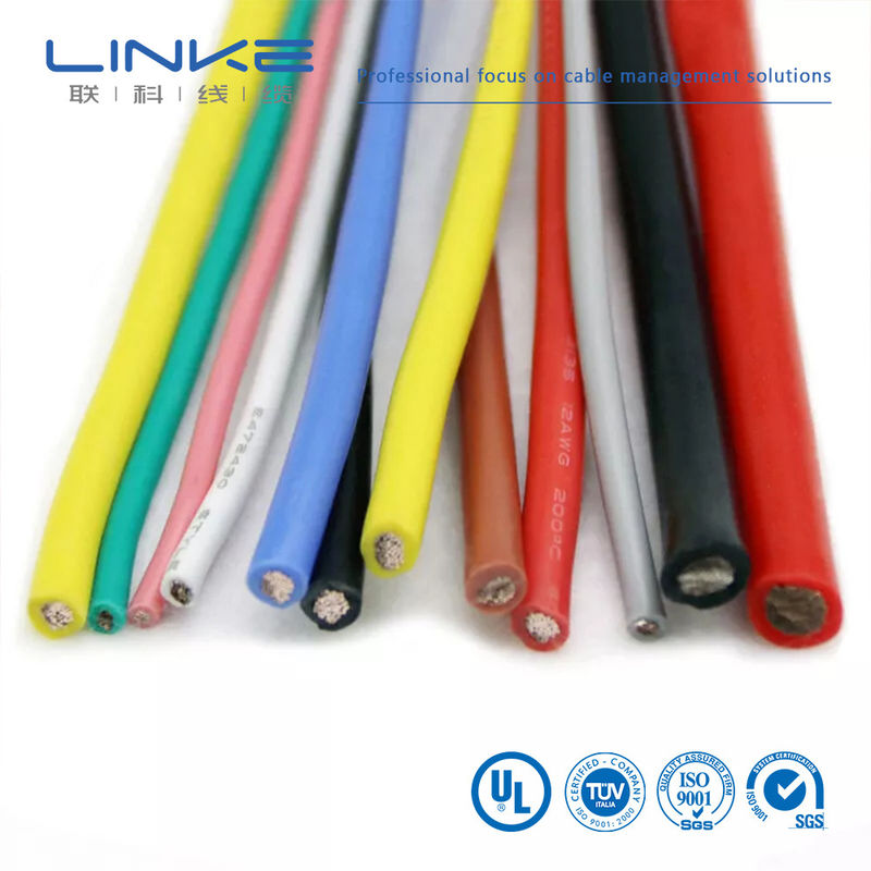 UL3135 Силиконовый резиновый провод 30 28 26 24 22 20 18 16 14 12 10 AWG Изолированный мягкий медный электронный светодиодный кабель освещения лампы